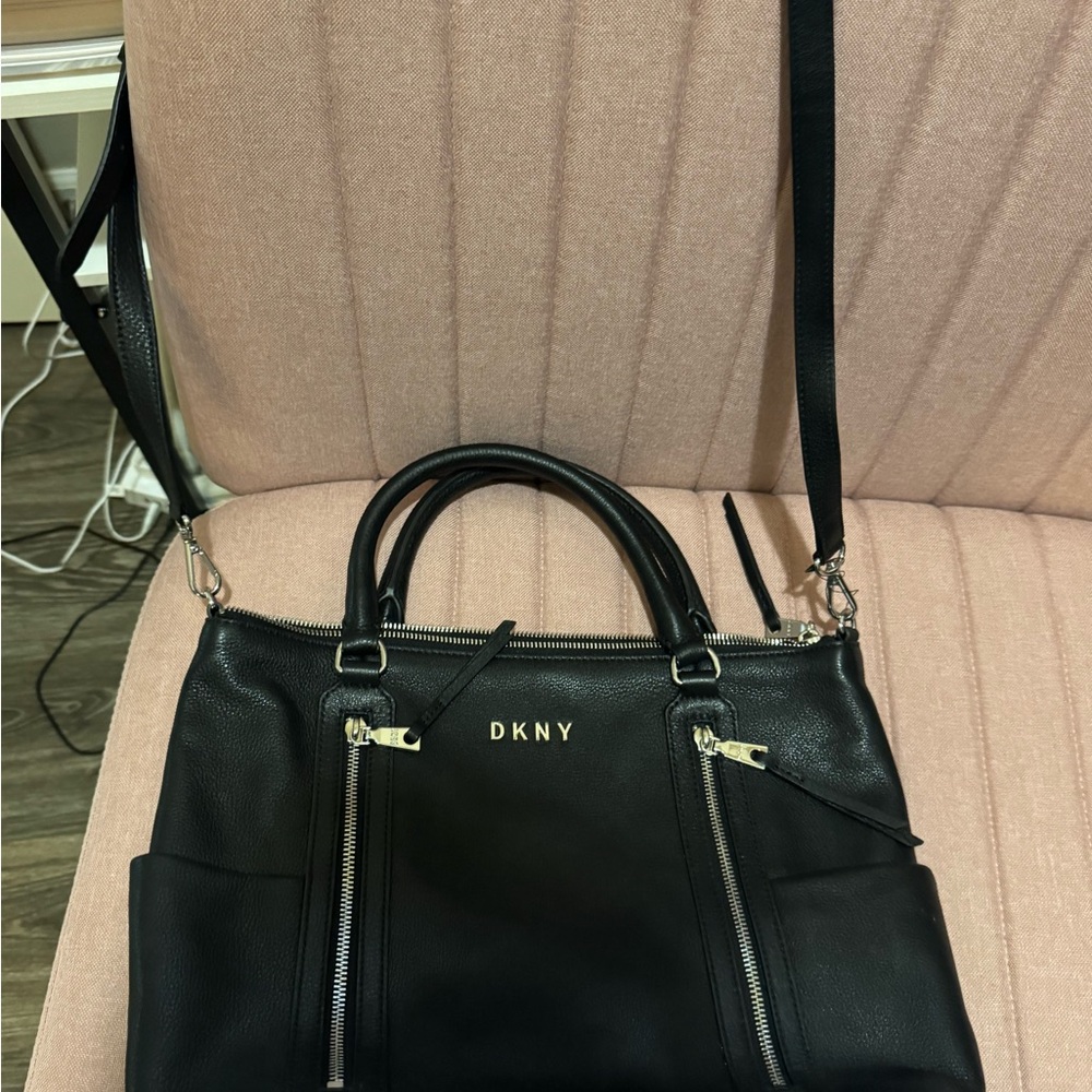 DKNY Black Leather Women's Bag